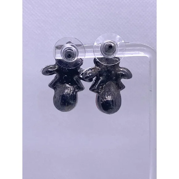 Imitation Red Ruby Rhinestone Cubic Zirconia CZ Post Earrings Set - Picture 6 of 7